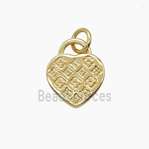 Copper Heart Pendant Gold Plated