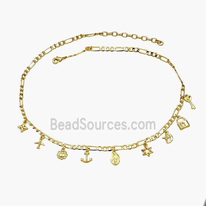 Copper Necklace 18K Gold Plated