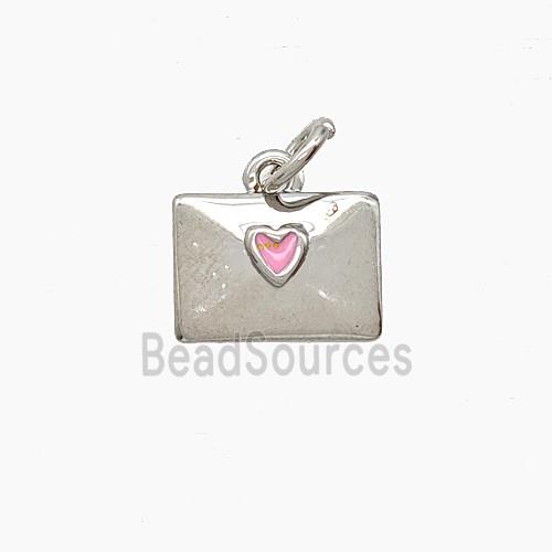 Copper Pendant Pave Zircon, Gold Plated