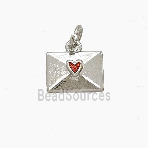 Copper Pendant Pave Zircon, Gold Plated