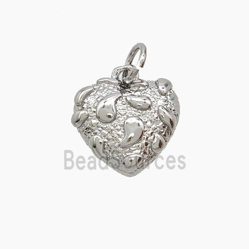 Copper Pendant Pave Zircon, Gold Plated