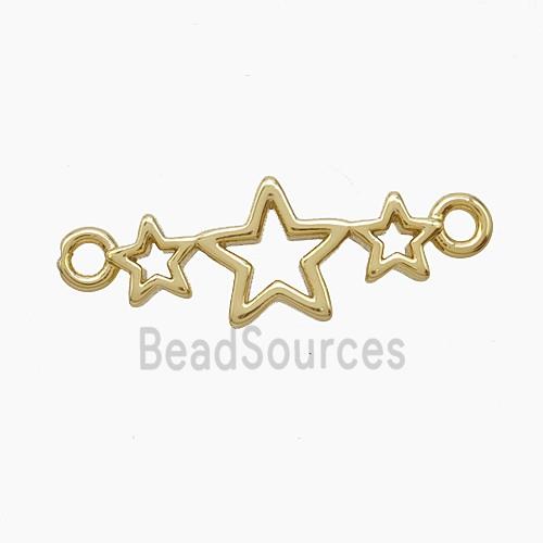 Copper Pendant Pave Zircon, Gold Plated