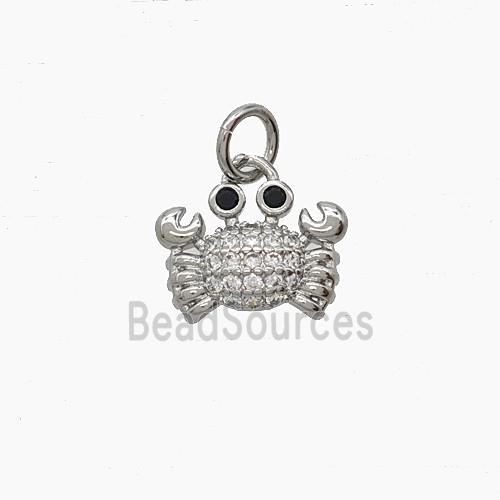 Copper Pendant Pave Zircon, Gold Plated