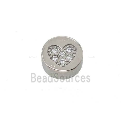 Copper Pendant Pave Zircon, Gold Plated