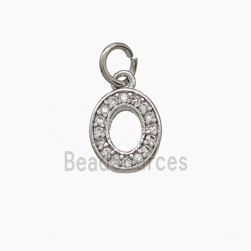 Copper Pendant Pave Zircon, Gold Plated