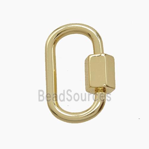 Copper Pendant Pave Zircon, Gold Plated