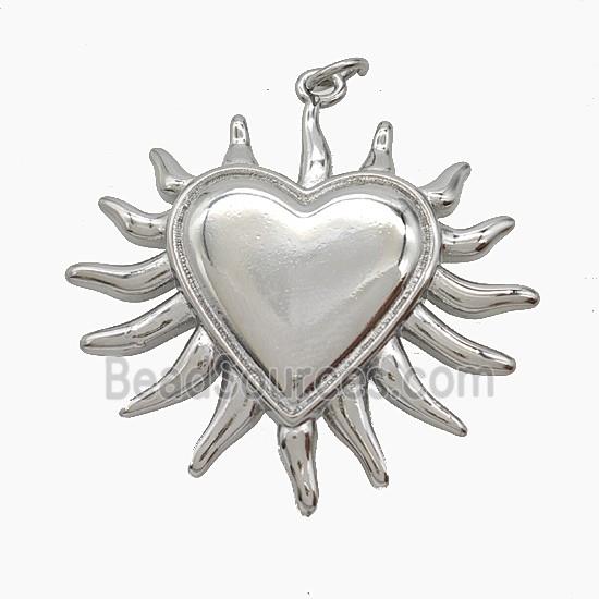 Copper Pendant Pave Zircon, Gold Plated