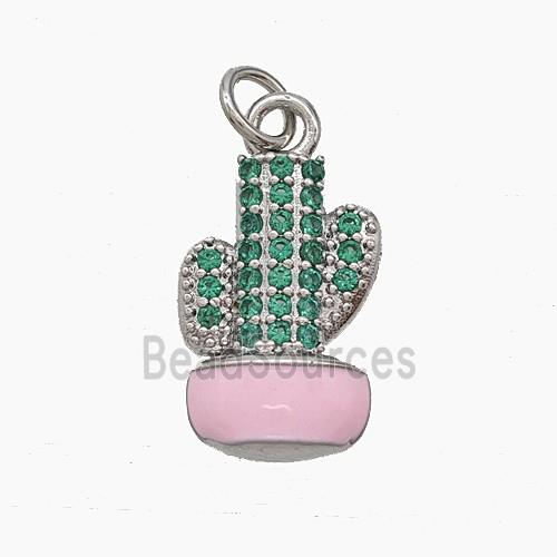 Enamel Copper Pendant, Gold Plated