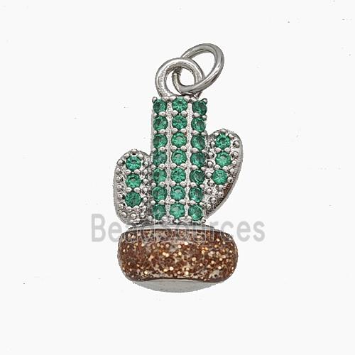 Enamel Copper Pendant, Gold Plated