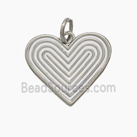 Enamel Copper Pendant, Gold Plated