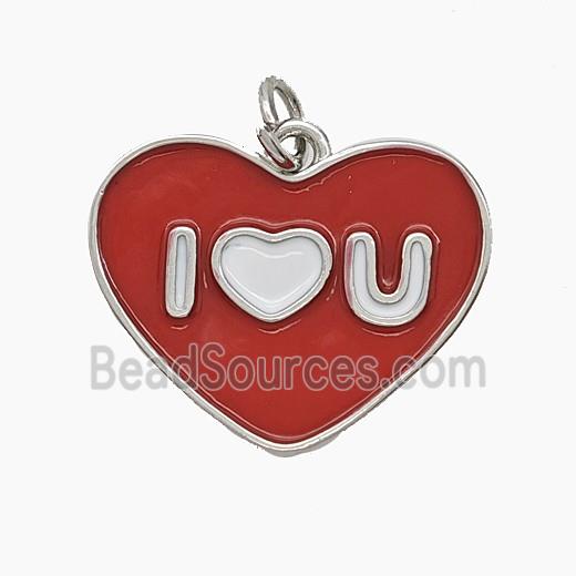 Enamel Copper Pendant, Gold Plated