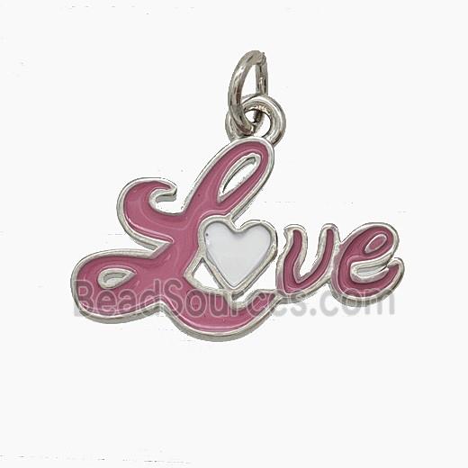 Enamel Copper Pendant, Gold Plated