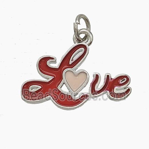 Enamel Copper Pendant, Gold Plated