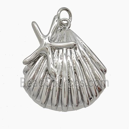 Copper Pendant Pave Zircon, Gold Plated