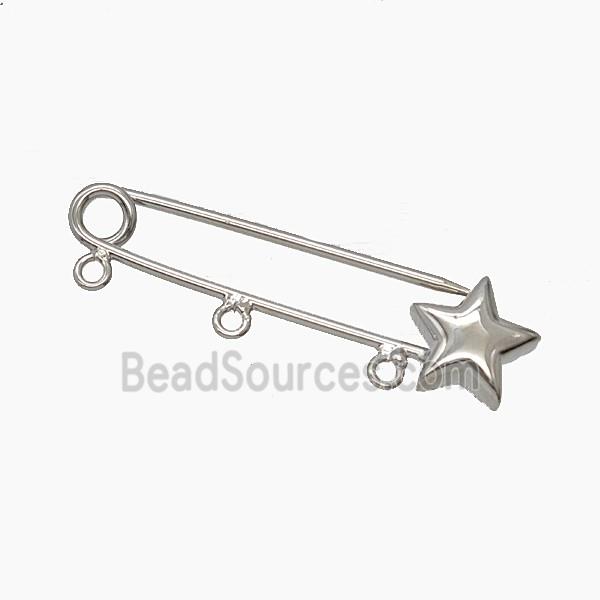 Copper Brooch, Gold Plated