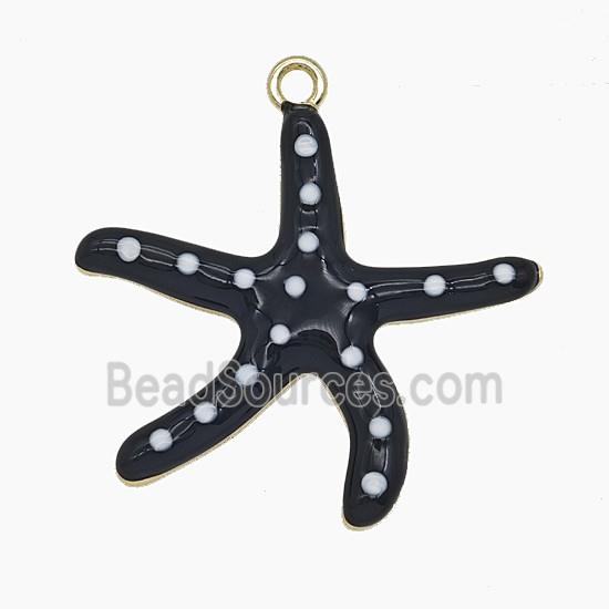 Enamel Copper Pendant, Gold Plated