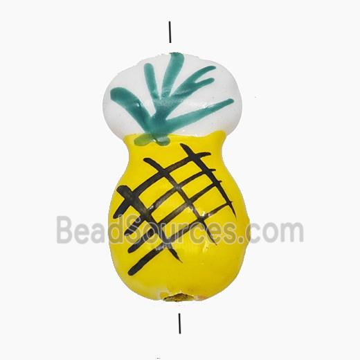 Resin Bead, Gold Plated