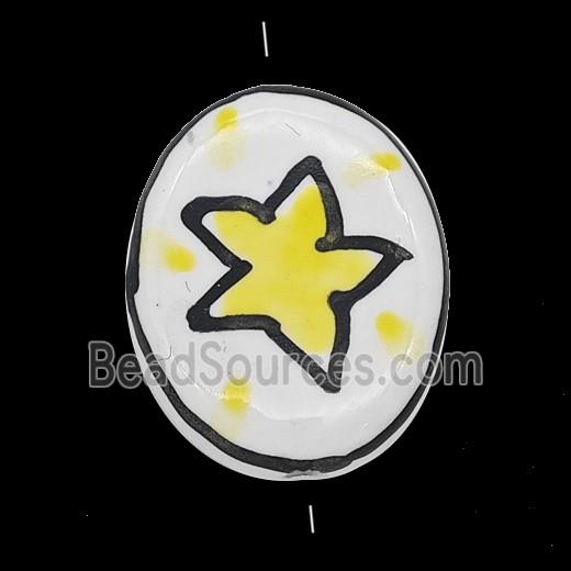 Resin Bead, Gold Plated