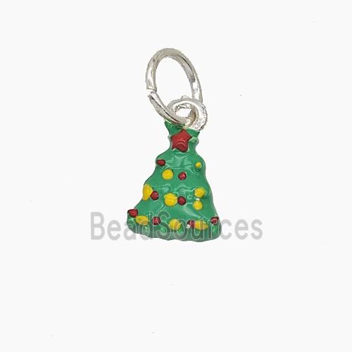 Enamel Copper Pendant, Gold Plated