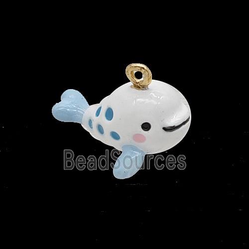 Enamel Copper Pendant, Gold Plated