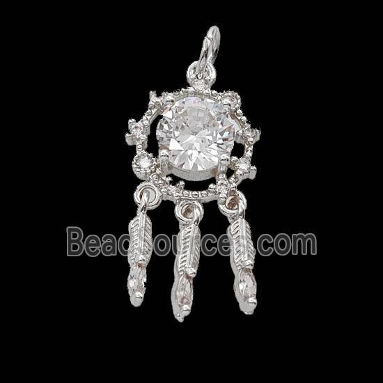 Copper Bead Pave Zircon, Gold Plated