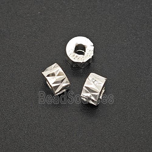 Copper Bead Pave Zircon, Gold Plated