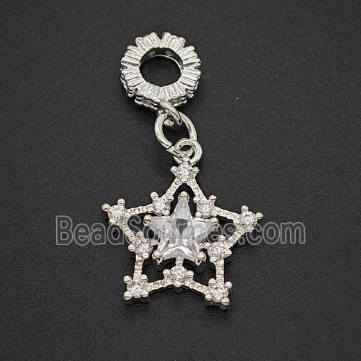 Copper Bead Pave Zircon, Gold Plated