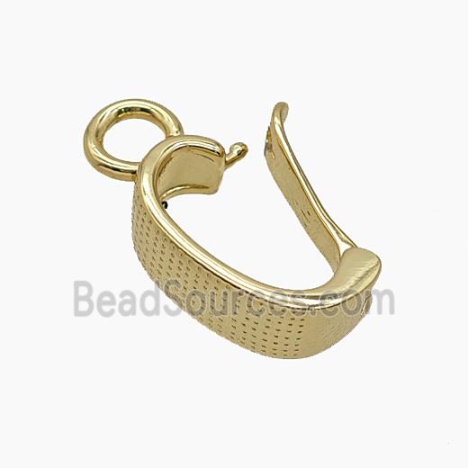 Copper Bail Clasp Gold Plated