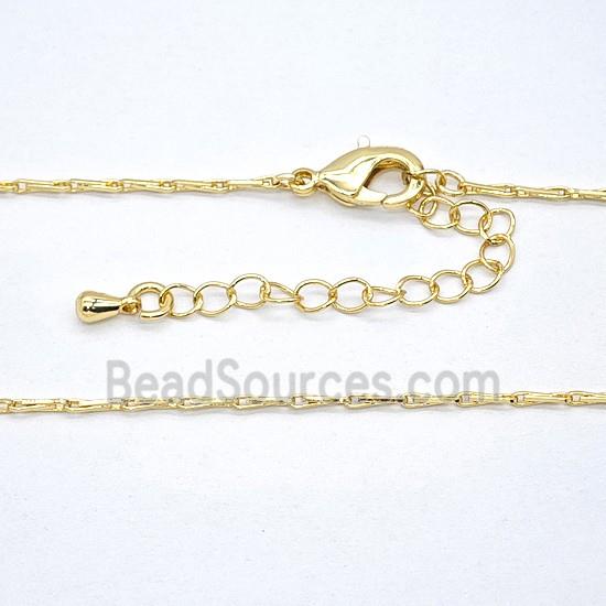 Copper Necklace Chain Gold Plated