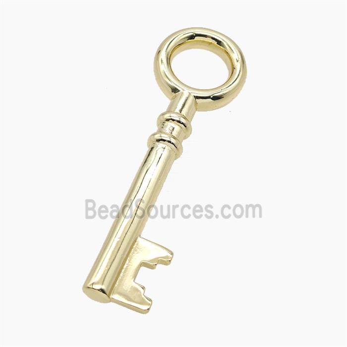 Copper Key Pendant Gold Plated
