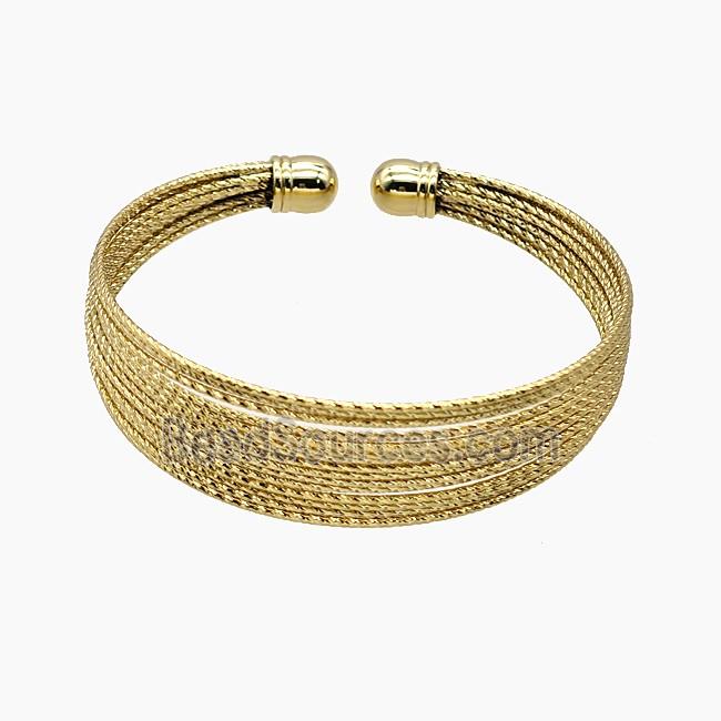 Copper Bangle Gold Plated