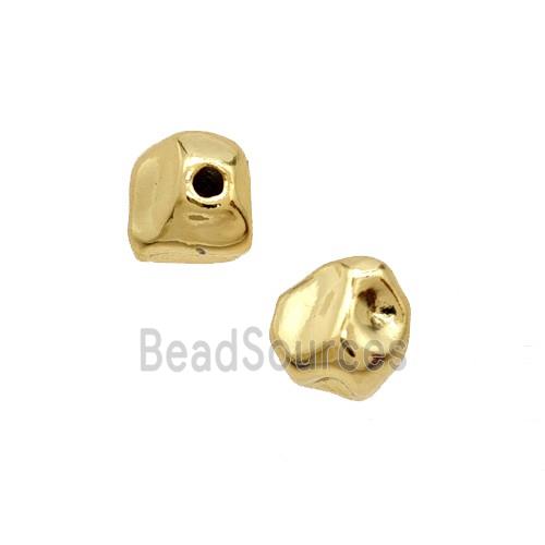 Copper Beads Freeform Gold Plated