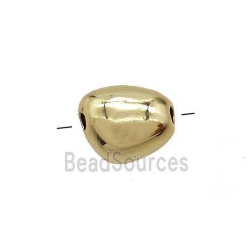 Copper Potato Beads Gold Plated