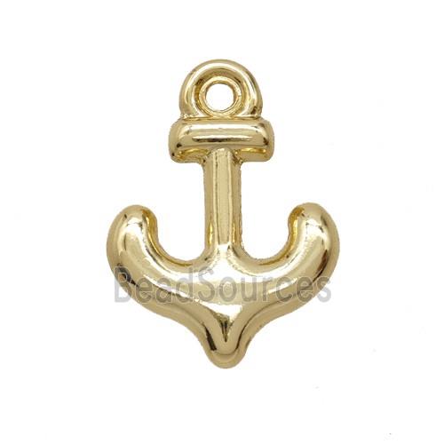Copper Anchor Pendant Gold Plated