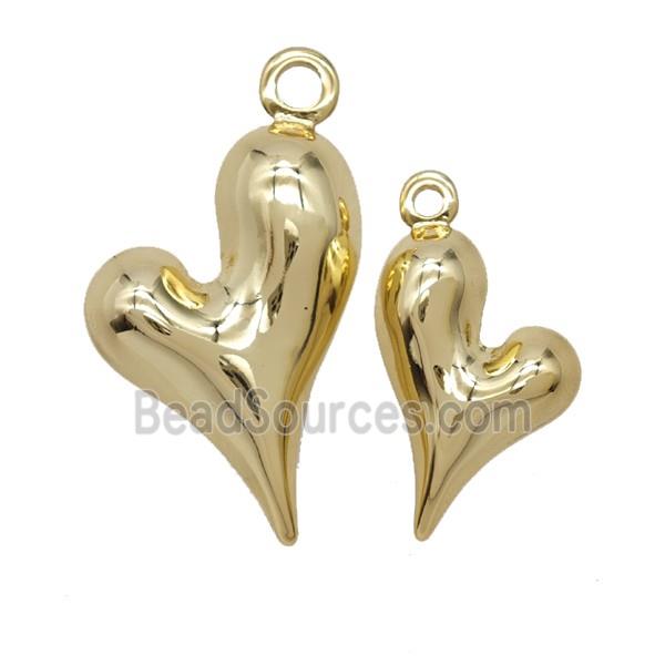 Copper Heart Pendant Gold Plated