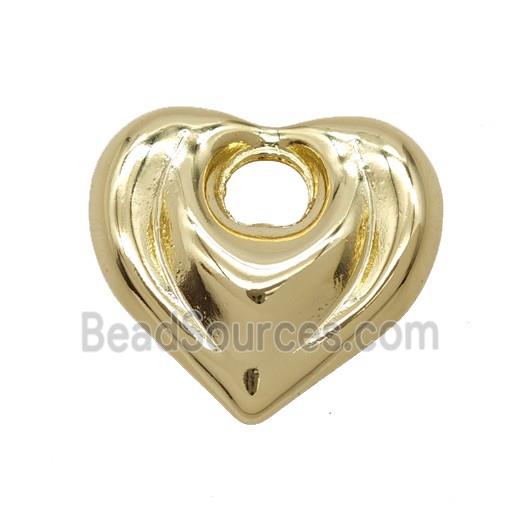 Copper Heart Pendant Gold Plated