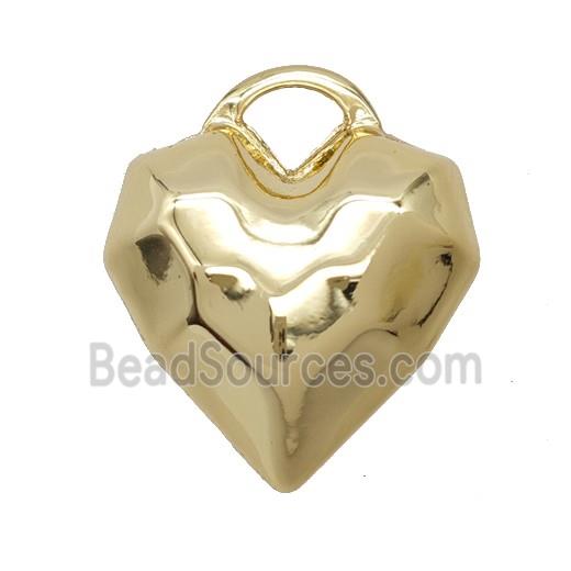 Copper Heart Pendant Gold Plated