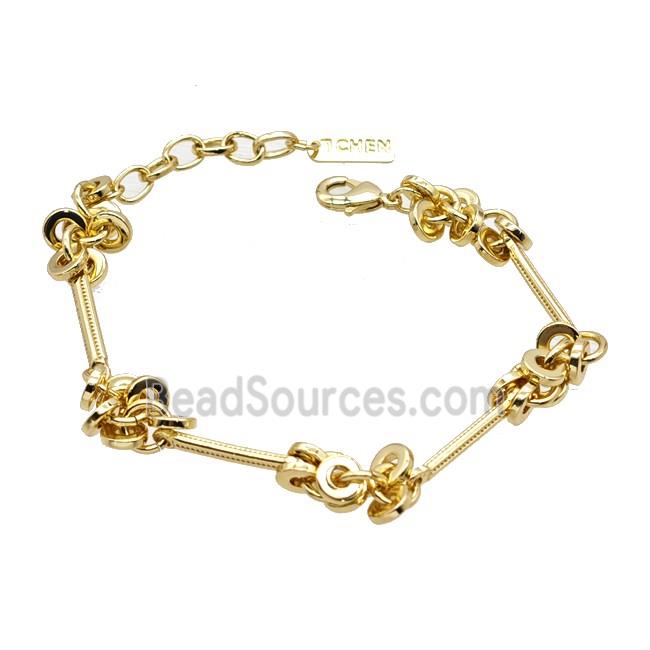 Copper Bracelet Gold Plated