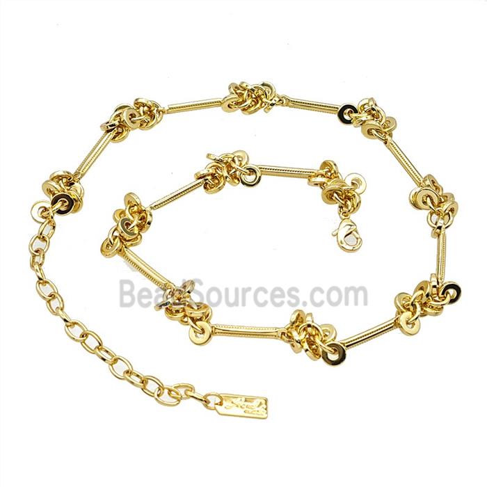 Copper Necklace Chain Gold Plated