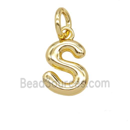 Copper Letter-s Pendant Gold Plated