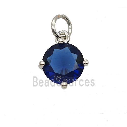 Blue Crystal Glass Pendant