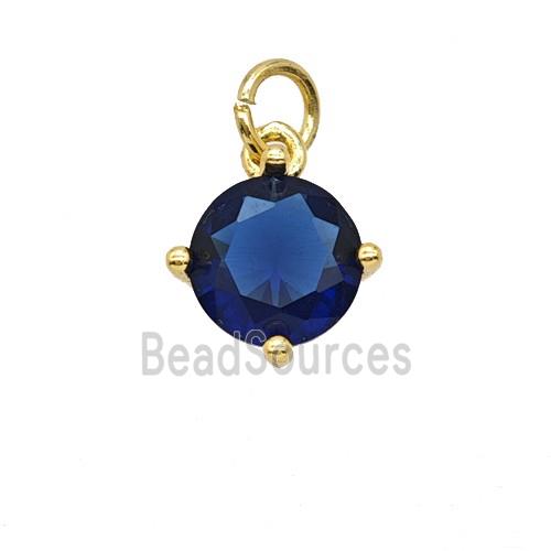 Blue Crystal Glass Pendant
