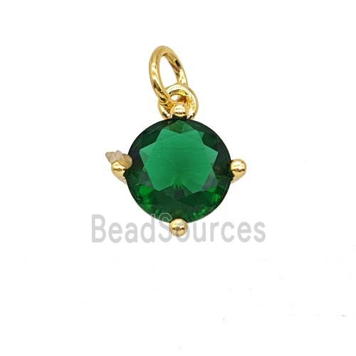 Green Crystal Glass Pendant