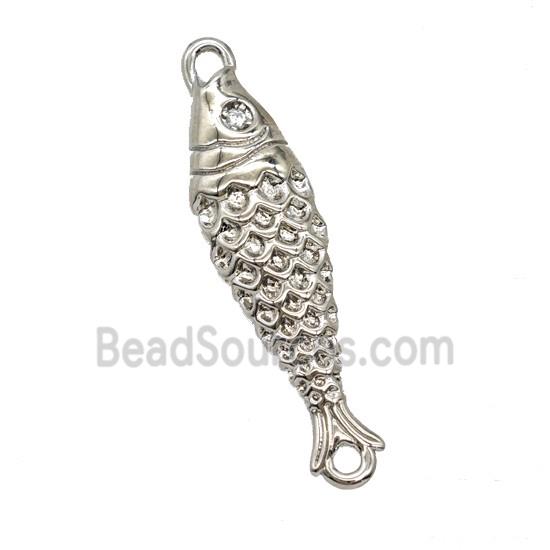 Copper Fish Connector Platinum Plated