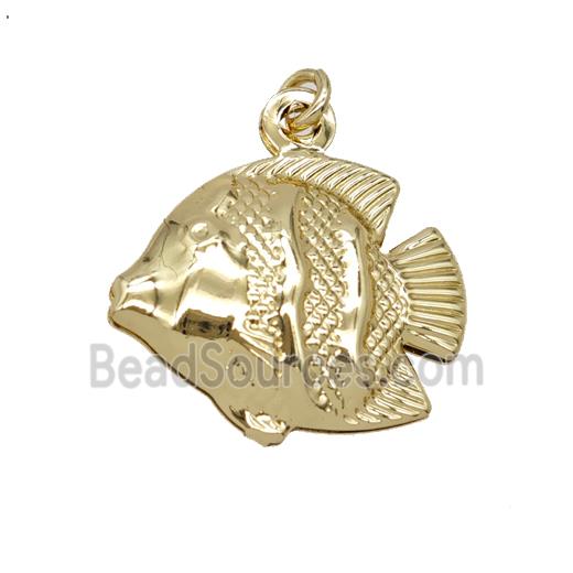 Copper Fish Pendant Gold Plated