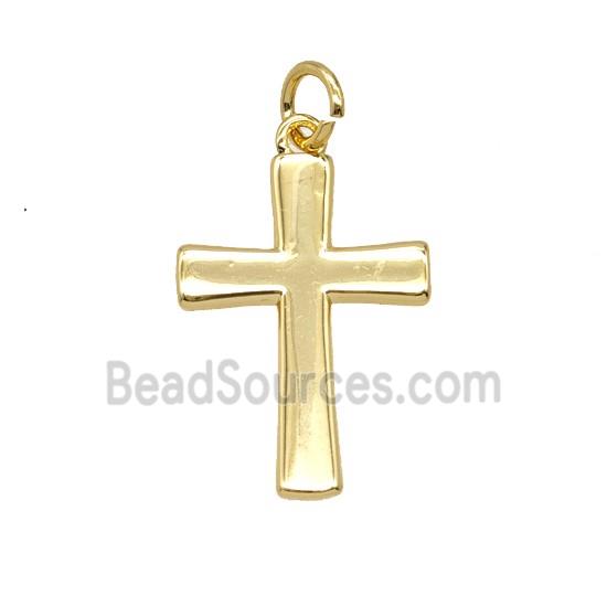 Copper Cross Pendant Gold Plated