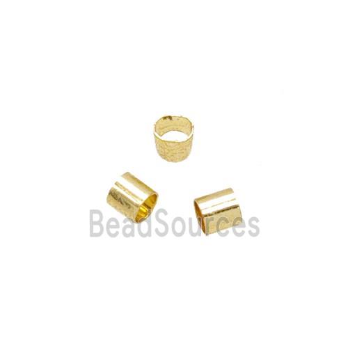 Copper Crimp Beads Gold plated