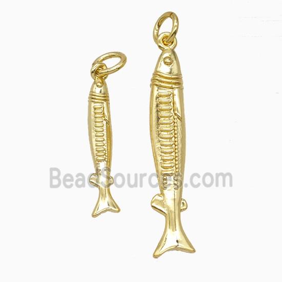Copper Fish Pendant Gold Plated