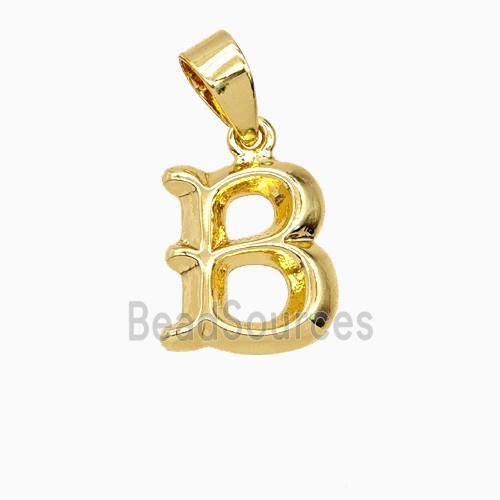Copper Letter-B Pendant Gold Plated