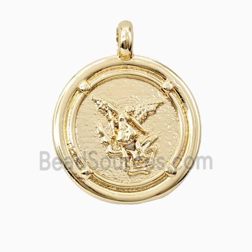 Copper Fairy Pendant Gold Plated